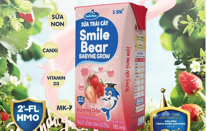 Sữa trái cây Smile Bear hương Dâu