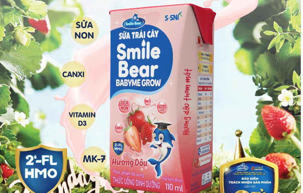 Sữa trái cây Smile Bear hương Dâu